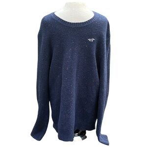 Hollister sweater long sleeve crew neck Mens size XL, Navy blue